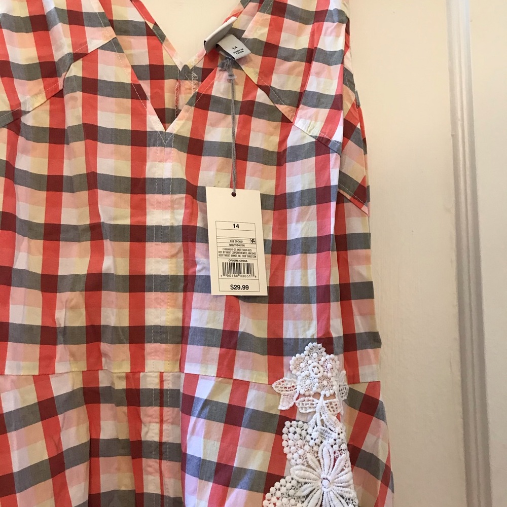 Multicolor summer dress. Size 14